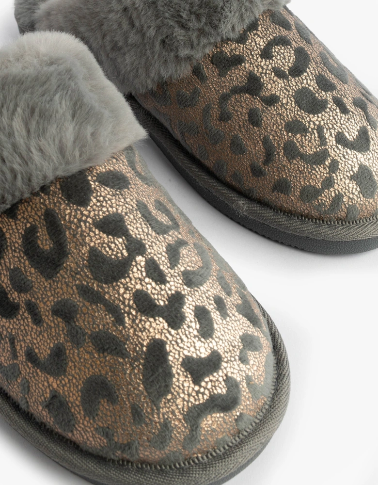 Jo & Joe LYLA Womens Mule Slippers Grey