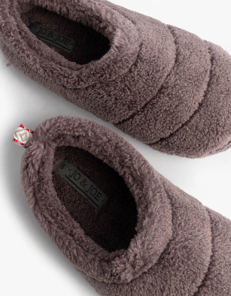 Jo & Joe HATTIE Womens Full Slippers Purple