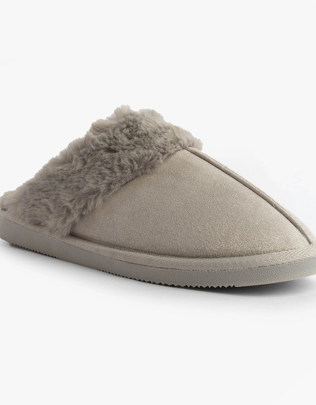 Jo & Joe GLIMMER Womens Mule Slippers Grey