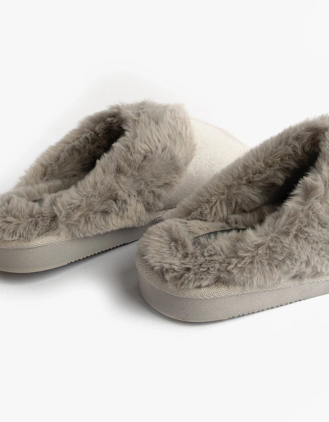 Jo & Joe GLIMMER Womens Mule Slippers Grey