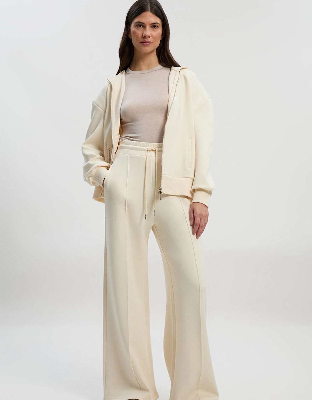 Premium Luxe Lounge Cosy Jersey Draw String Waist KM Branded Trousers, 2 of 1