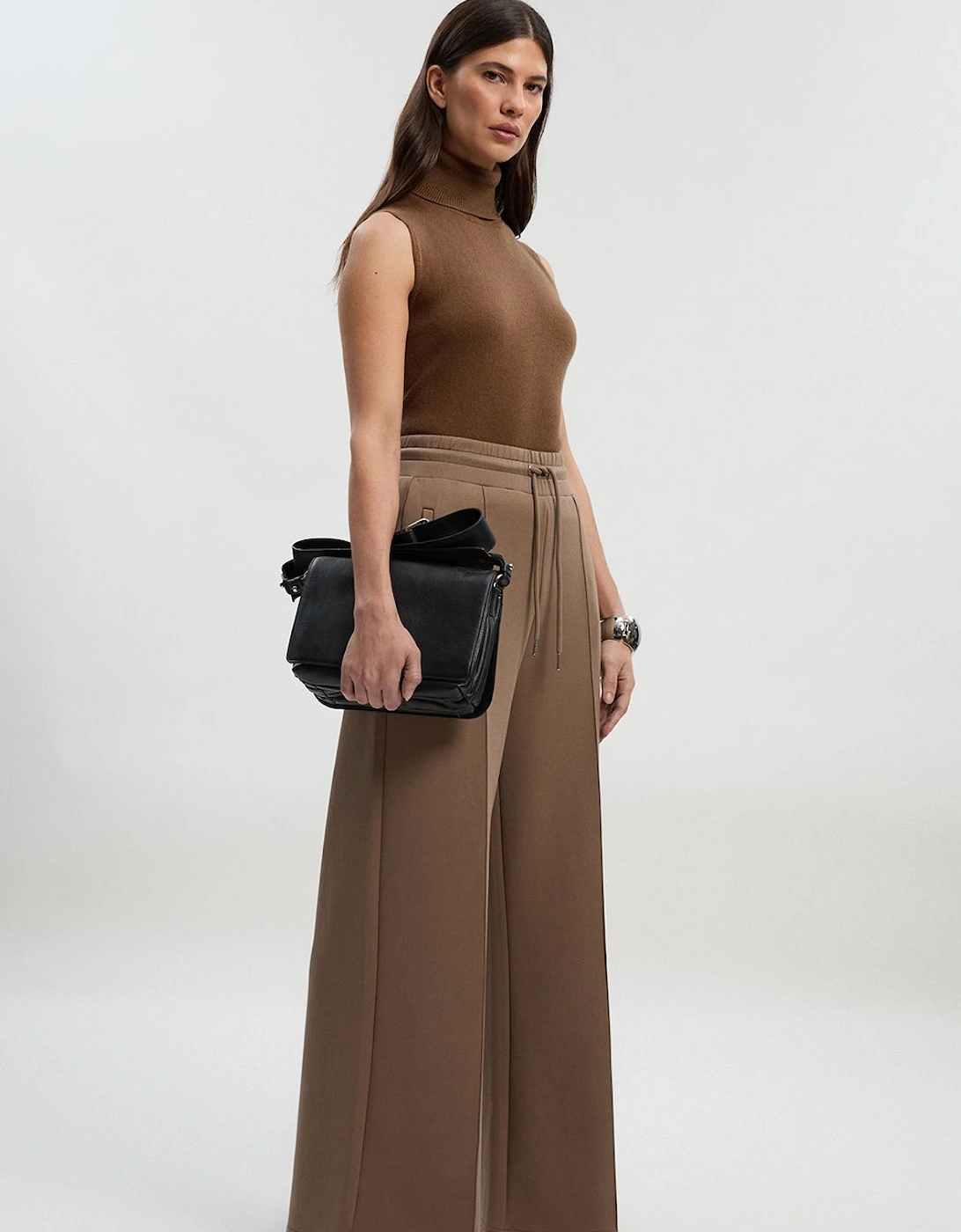 Premium Luxe Lounge Cosy Jersey Draw String Waist KM Branded Trousers, 2 of 1