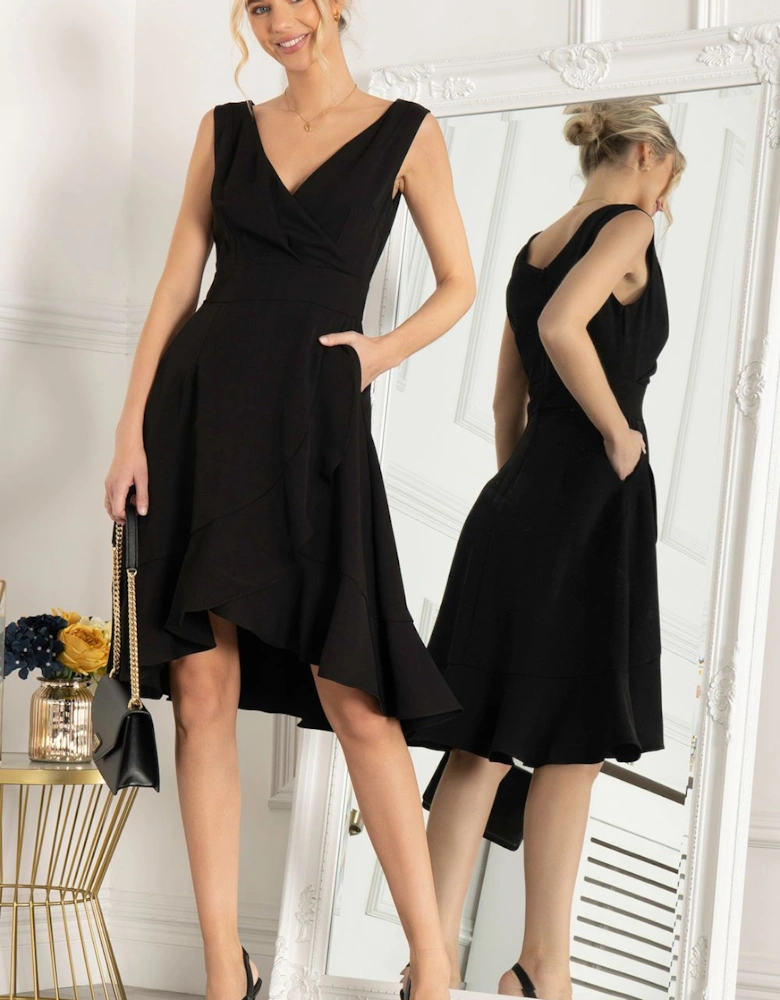 Eliza Frill Hem Dress