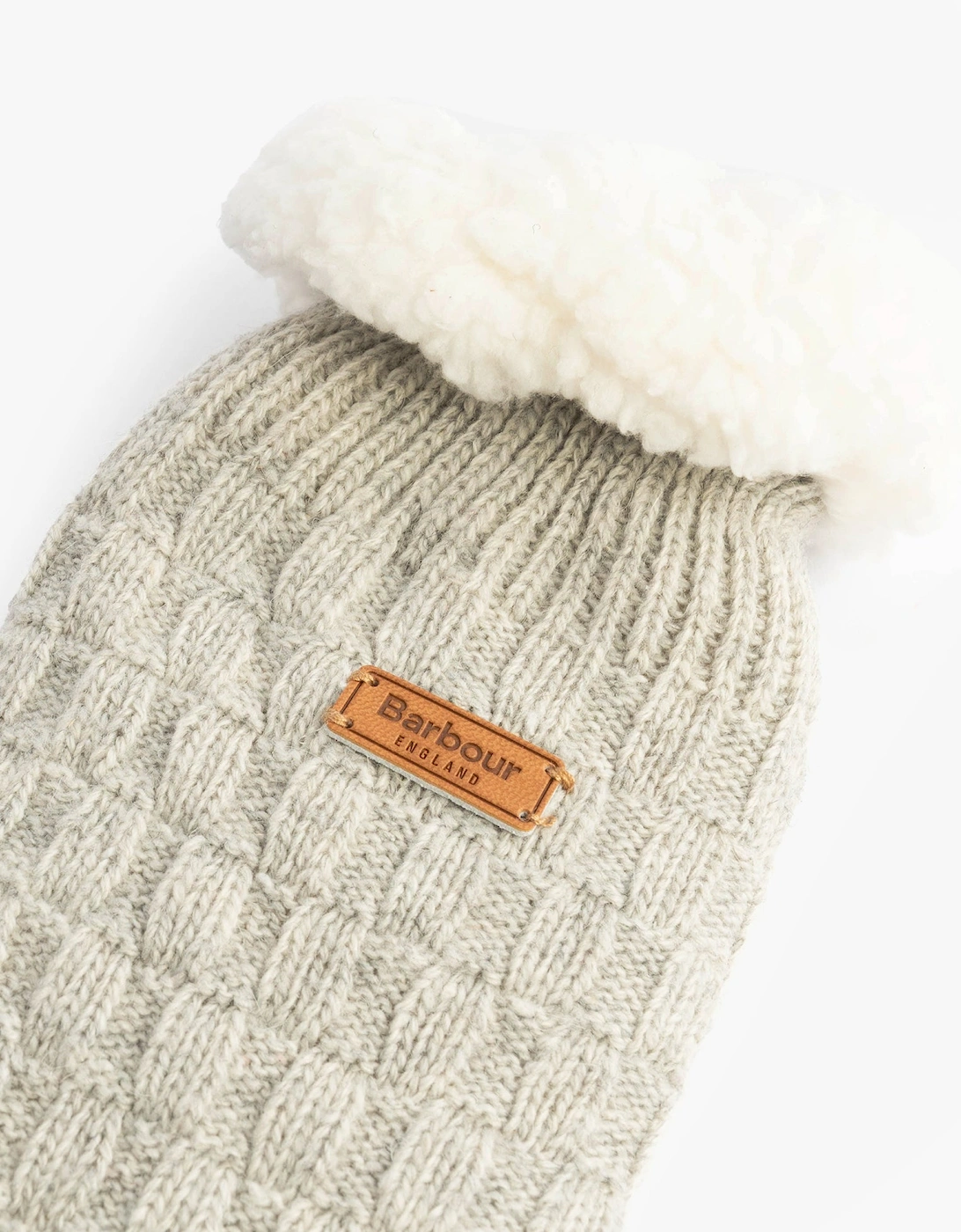 CABLE KNIT LOUNGE Socks Womens Light Grey Marl