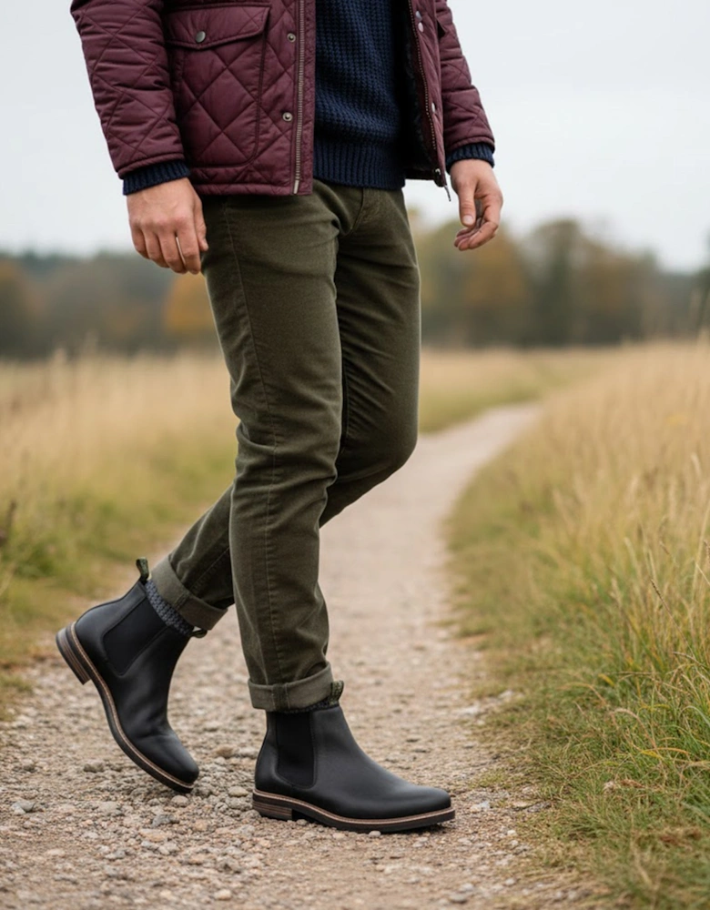 FARSLEY Mens Chelsea Boots Black