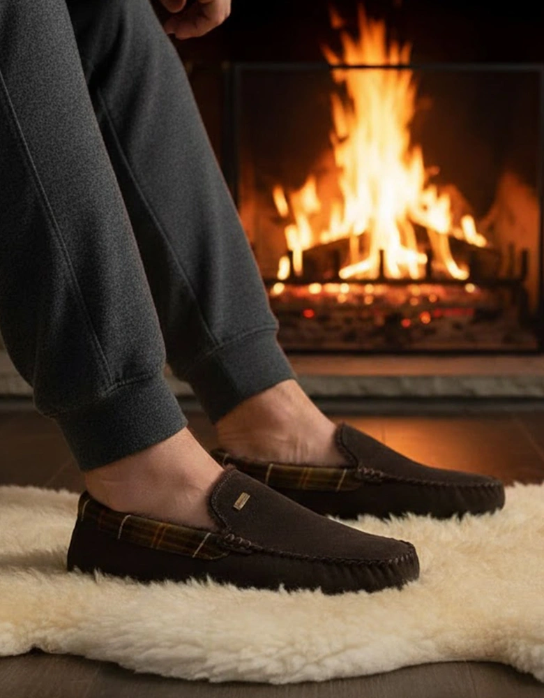 MONTY Mens Slippers Brown