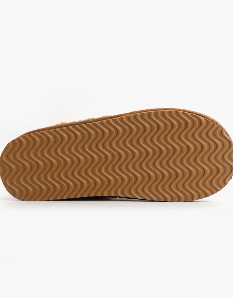 Jo & Joe TEDDY Womens Bootie Slippers Tan