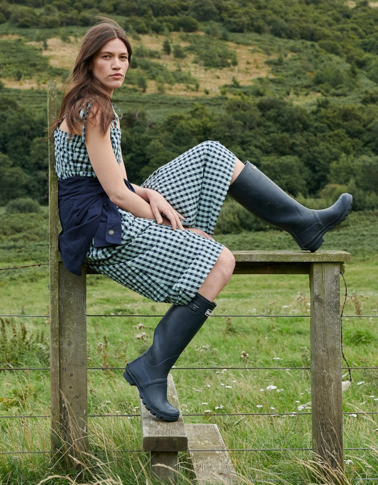 BEDE Womens Tall Wellington Boots Navy