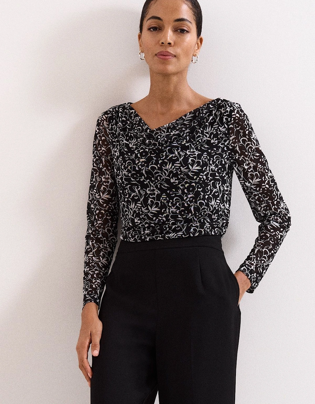 Tammy Cowl Neck Top, 2 of 1