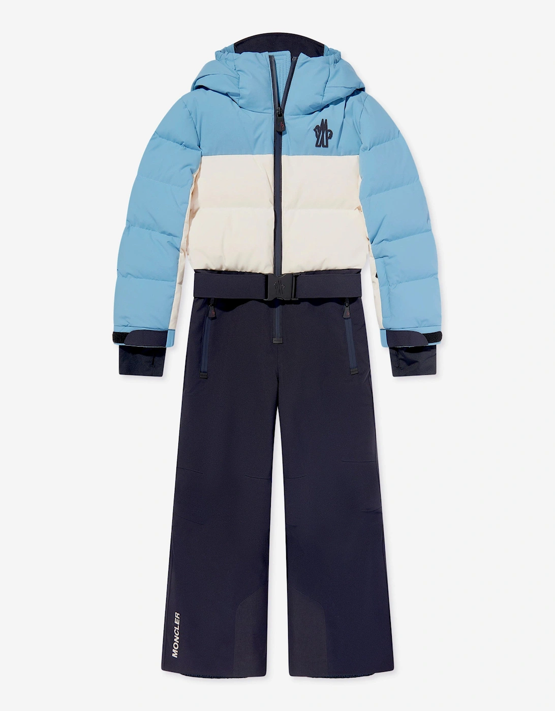 Enfant Kids Grenoble Down Padded Ski Suit in Blue, 5 of 4