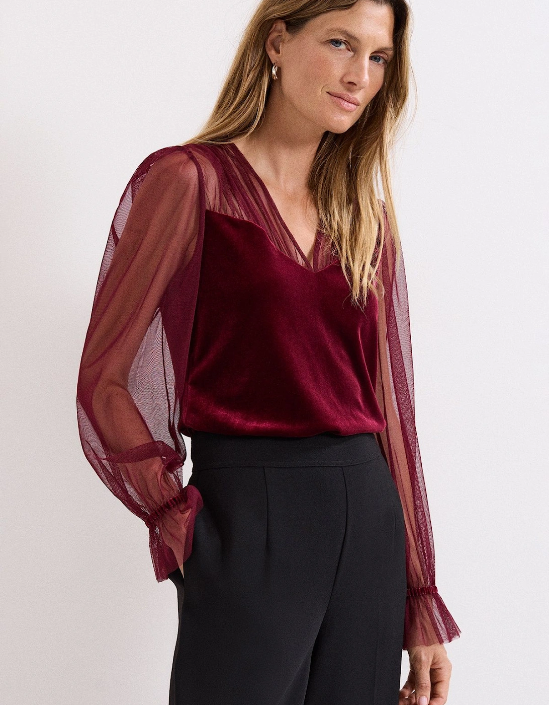 Cindy Velvet Blouse, 2 of 1