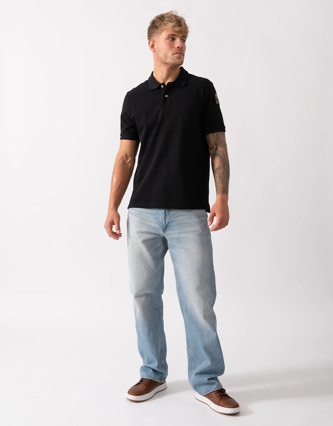 Gangapuma Mens Polo - Black 541