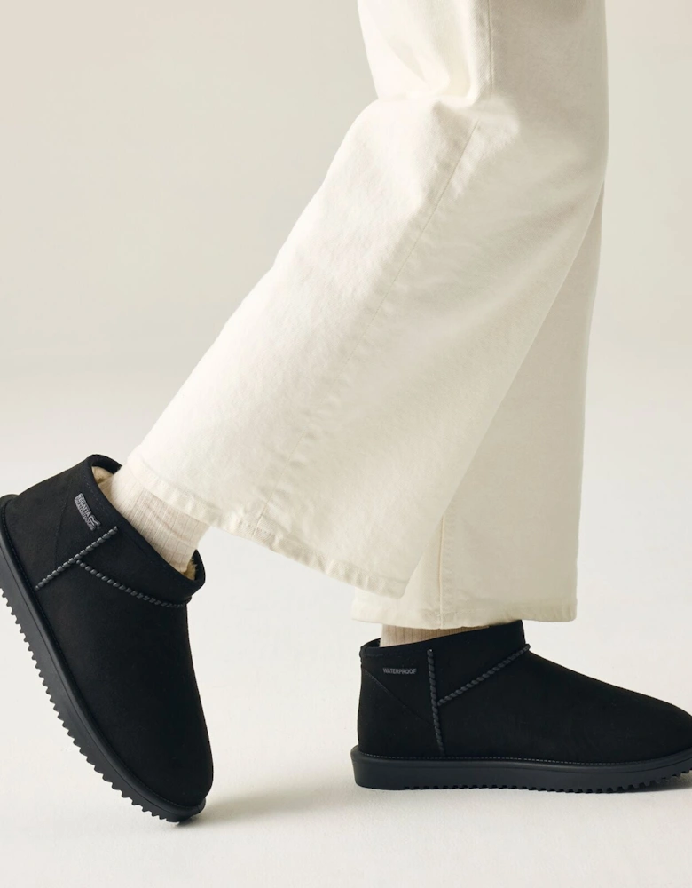 Womens Risley Short Waterproof Fur Lining Mule