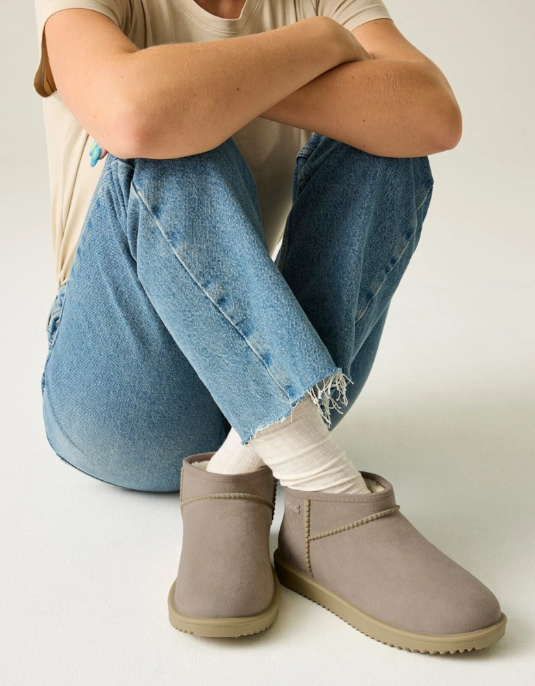 Womens Risley Short Waterproof Fur Lining Mule