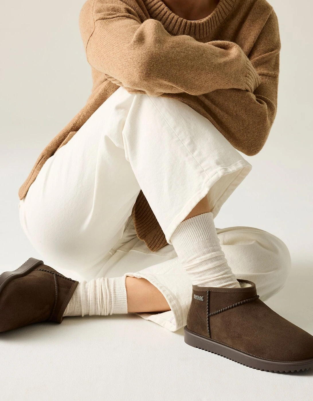 Womens Risley Short Waterproof Fur Lining Mule, 2 of 1