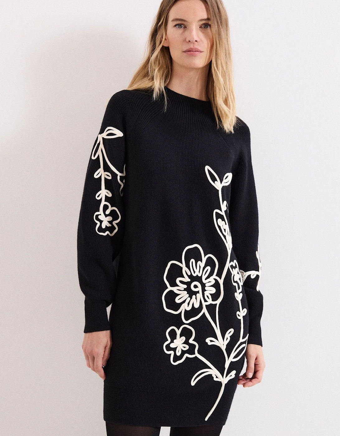 Rosa Long Sleeve Jumper Dress, 2 of 1