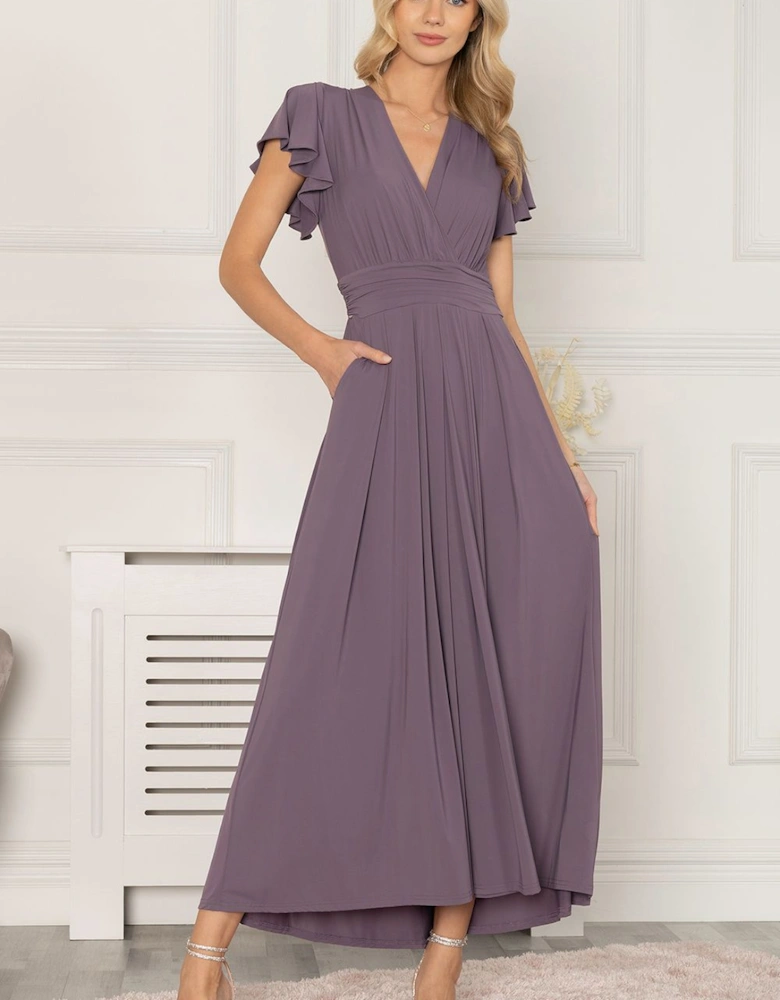 Airene Cap Sleeve Maxi Dress