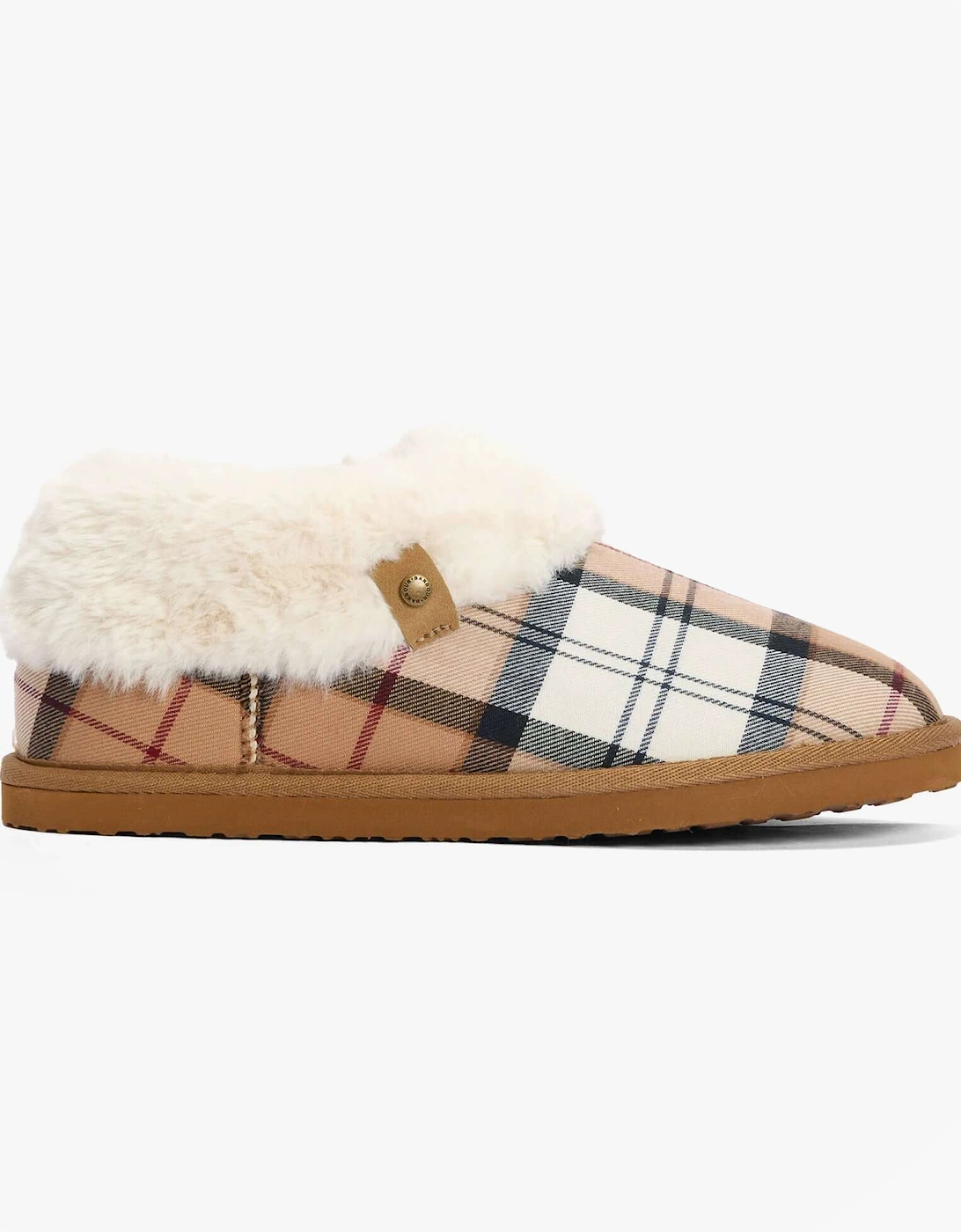 ELOISE Womens Boot Slippers Hessian Tartan, 7 of 6