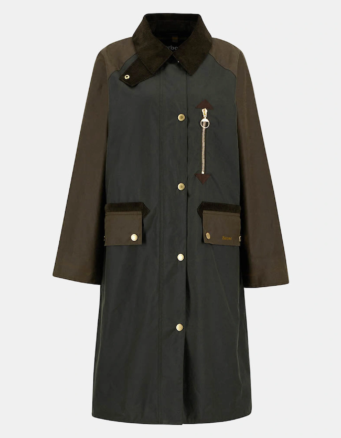 Evette Womens Wax Jacket - Fern/Beech/Ancient Tartan, 2 of 1