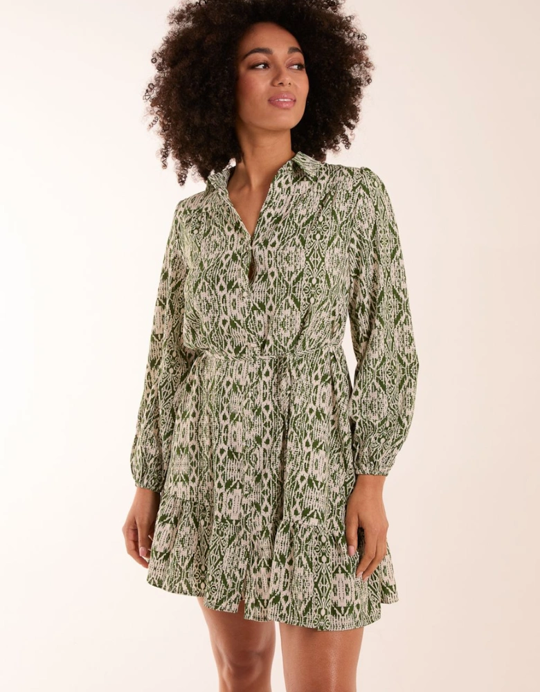 Long Sleeve Mini Shirt Dress