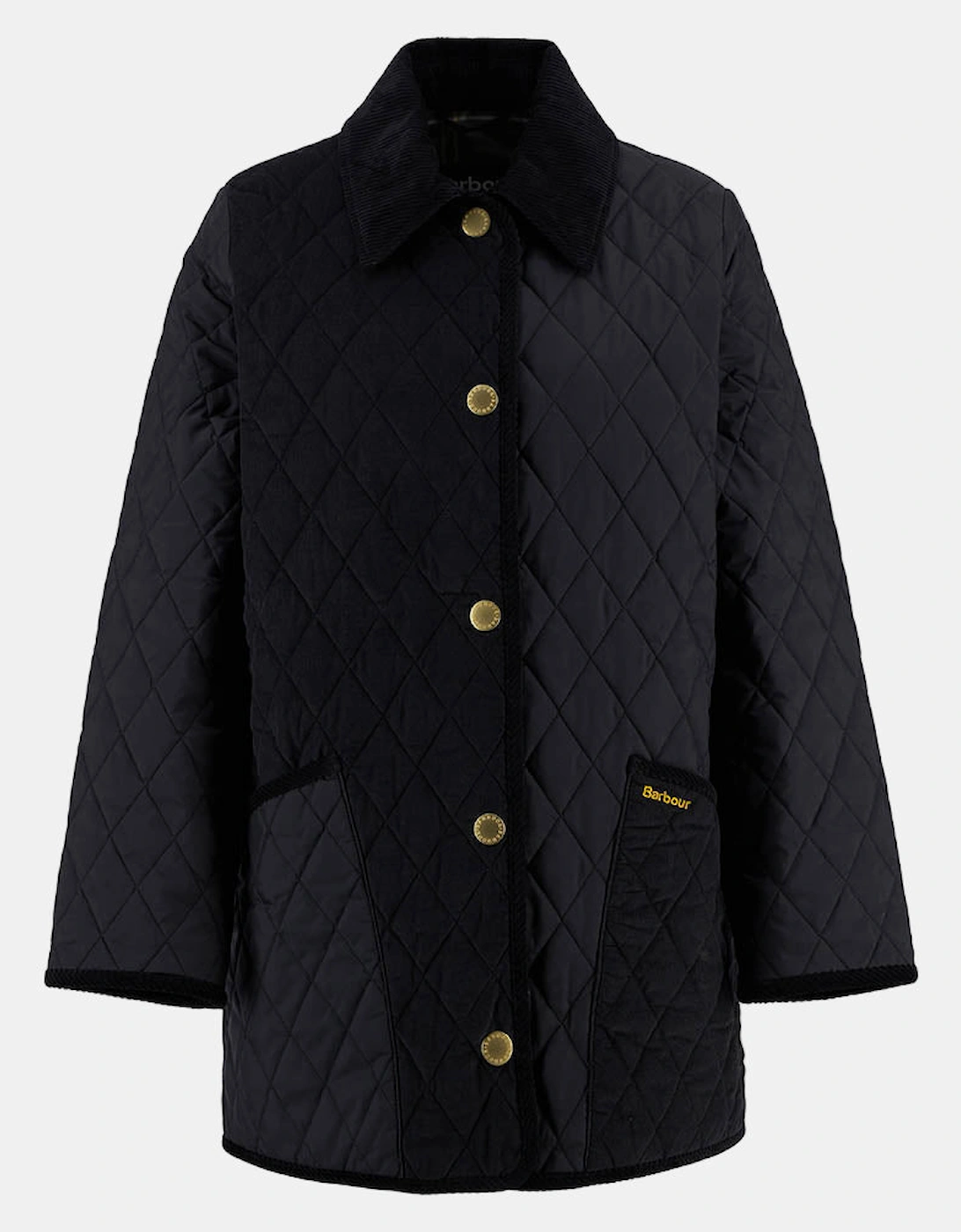 Meryl Womens Quilted Jacket - Black/Classic Tartan, 2 of 1