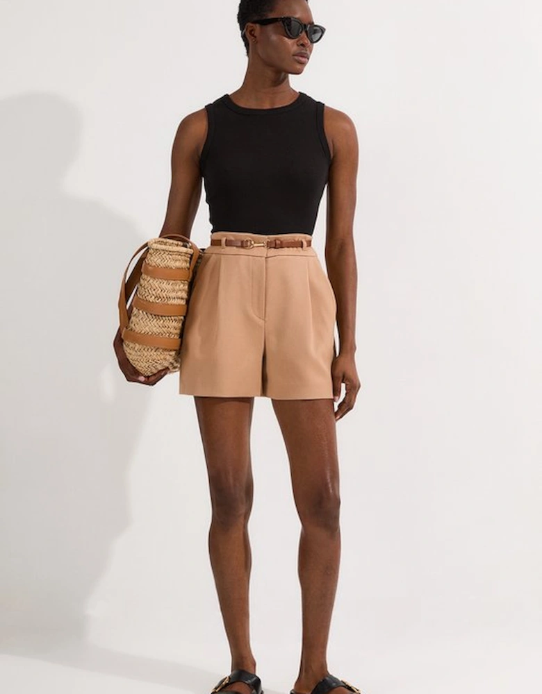 Compact Jersey Ribbed Top