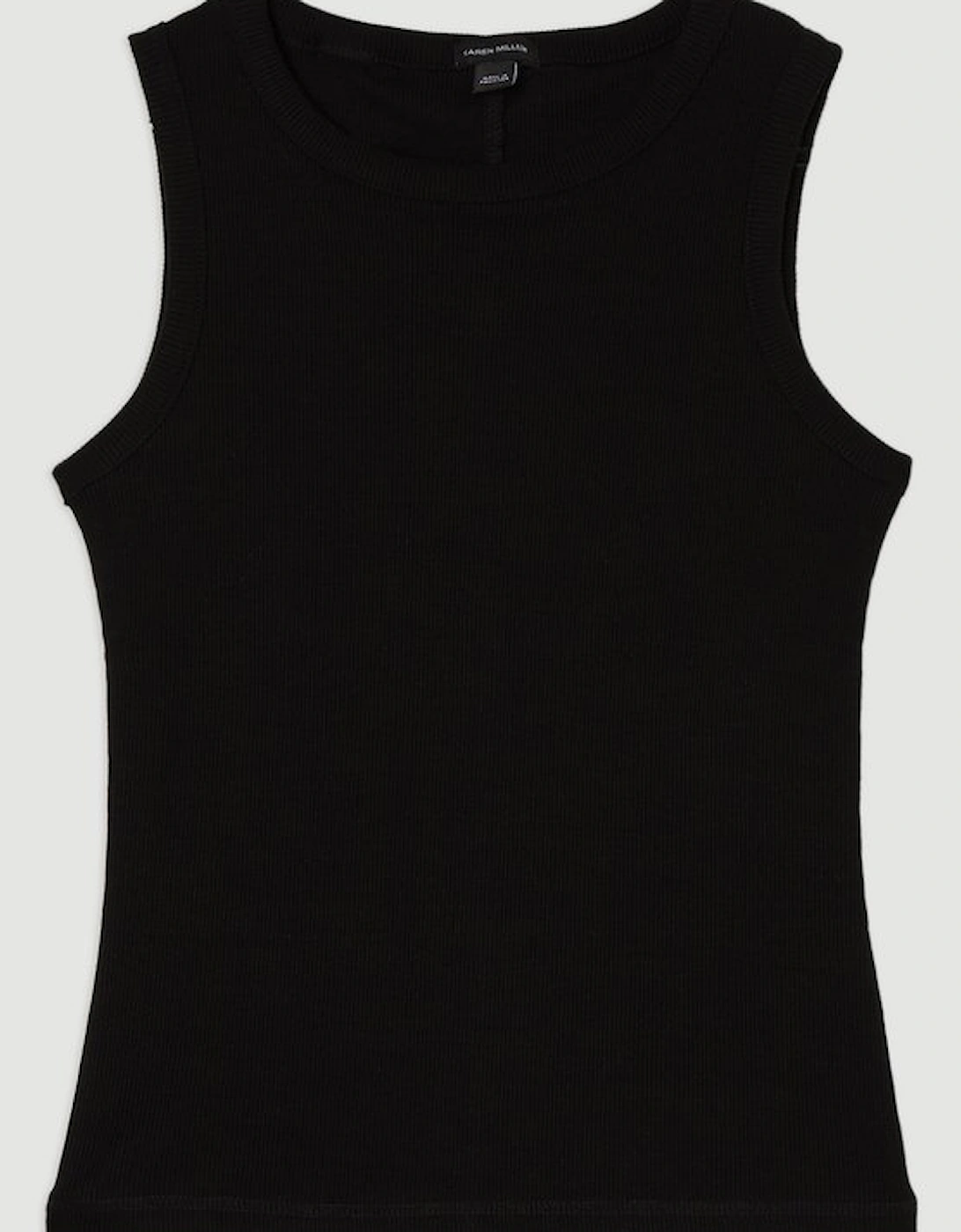 Compact Jersey Ribbed Top