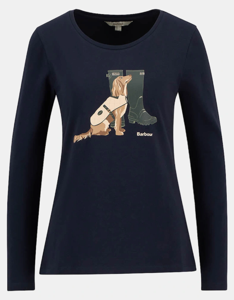 Hedley Womens Long Sleeve T-Shirt - Navy