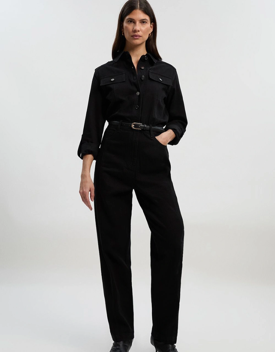 Denim Boiler Jumpsuit, 2 of 1