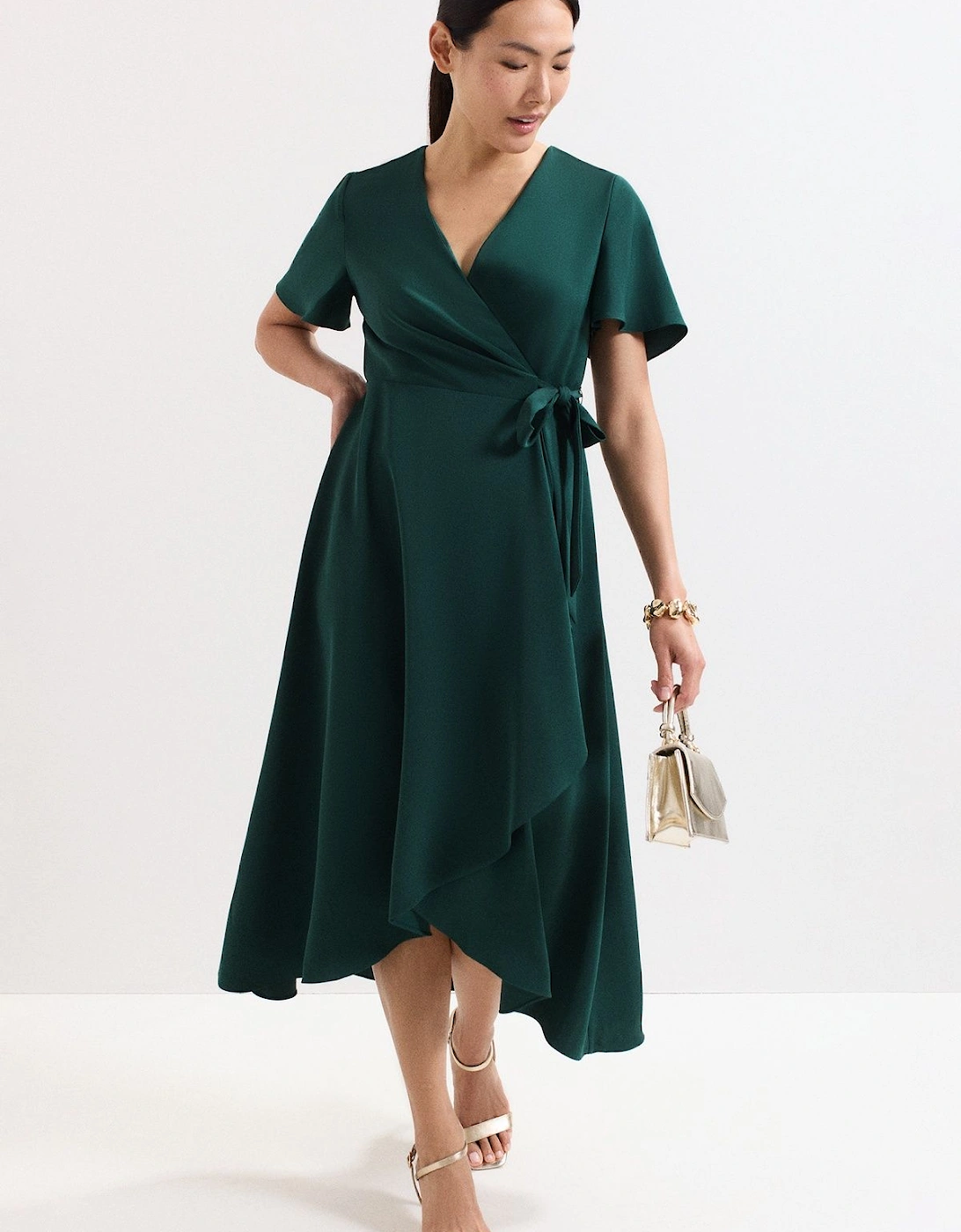 Julissa Wrap Midi Dress, 2 of 1
