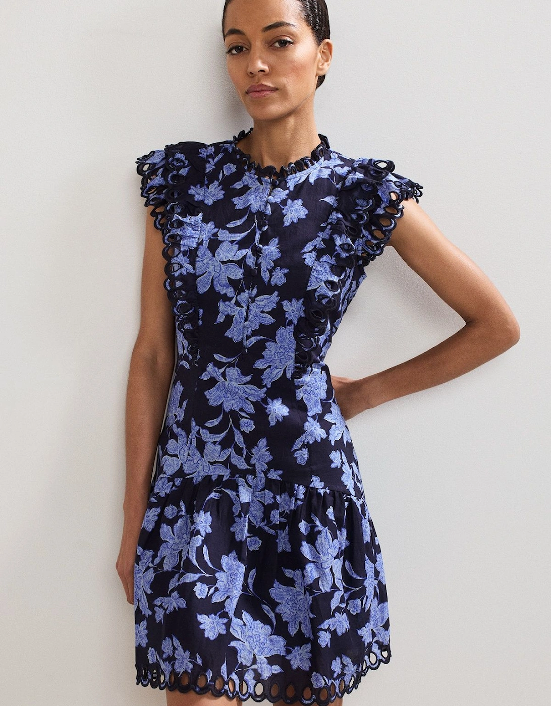 Caraline Mini Floral Dress, 2 of 1