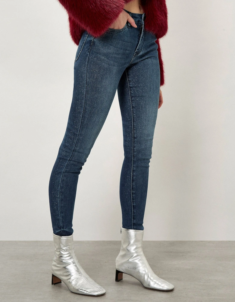 Sienna Glitter Sparkle Skinny Jeans