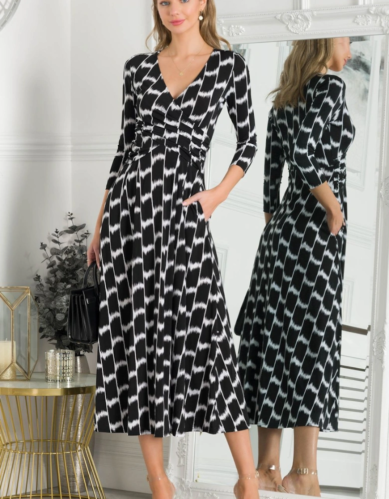 Quintella Jersey Side Split Maxi Dress