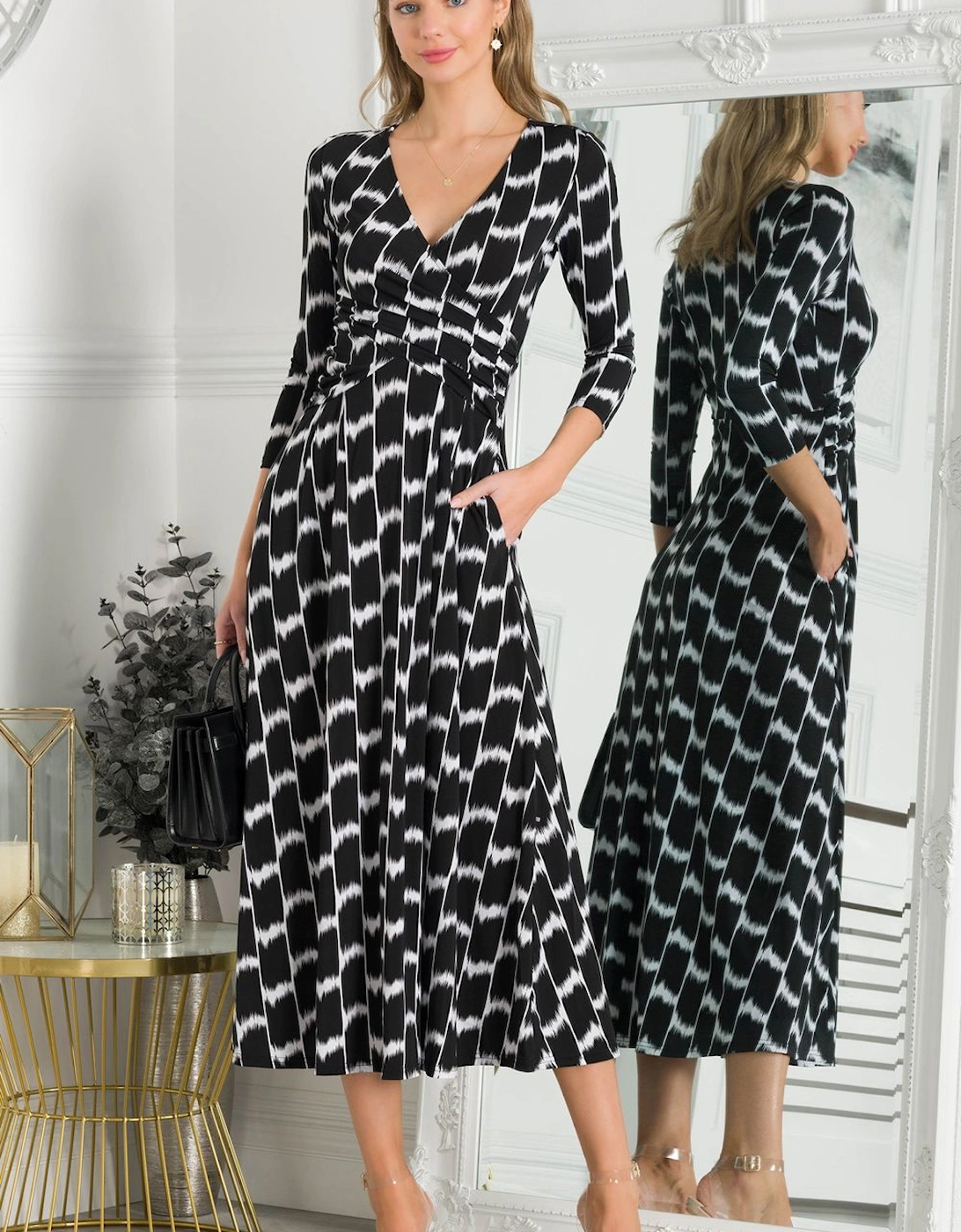 Quintella Jersey Side Split Maxi Dress, 2 of 1