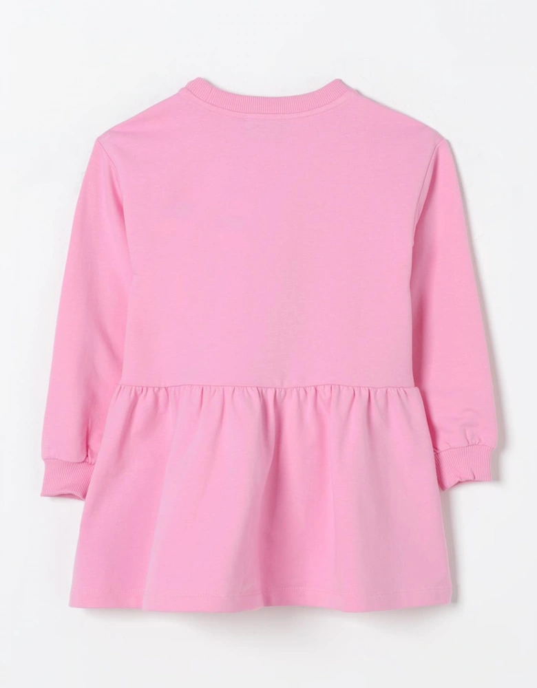 Girls Cotton Dress Ruffled Hem