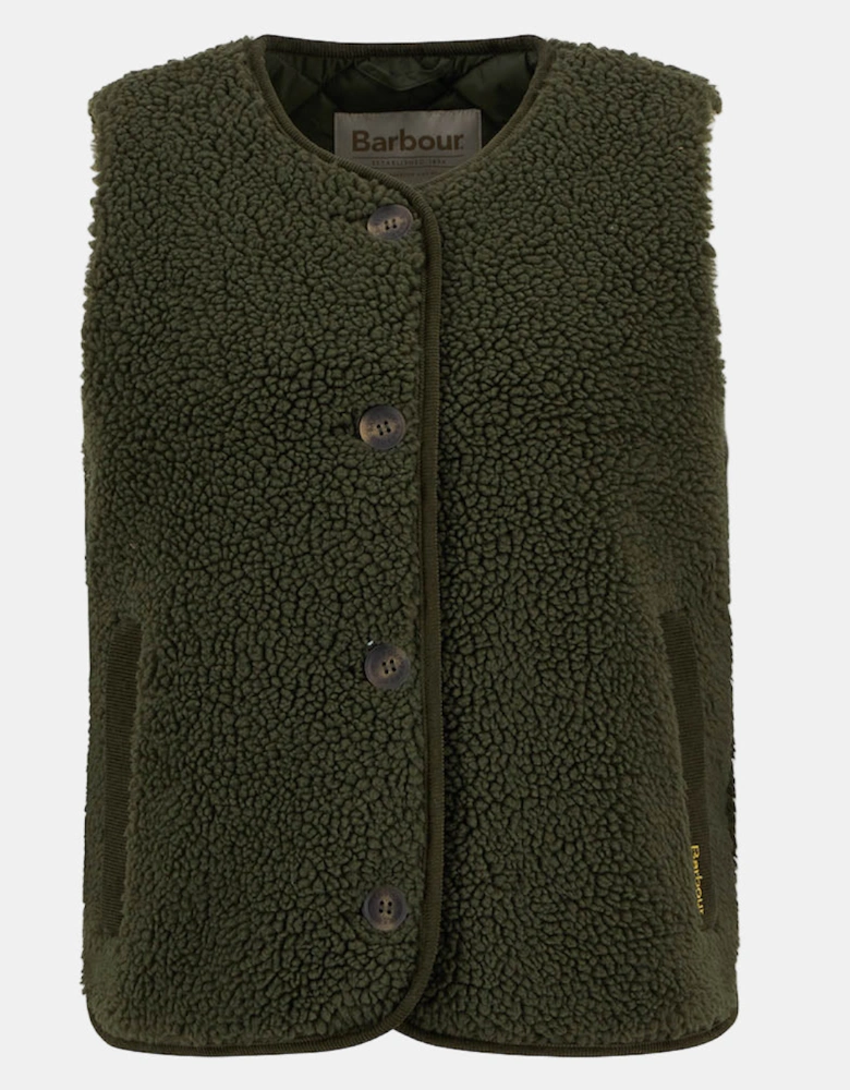 Luciana Womens Fleece Gilet - Olive