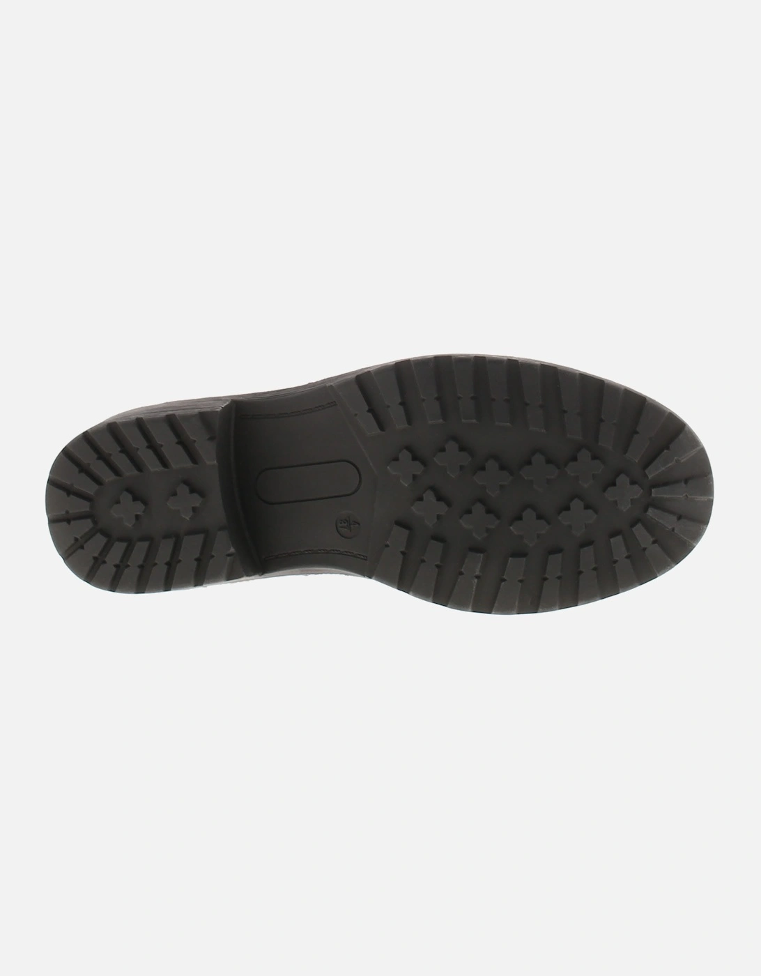 Womens Ankle Boots Concise PU Zip Fastening Chelsea Black UK Size