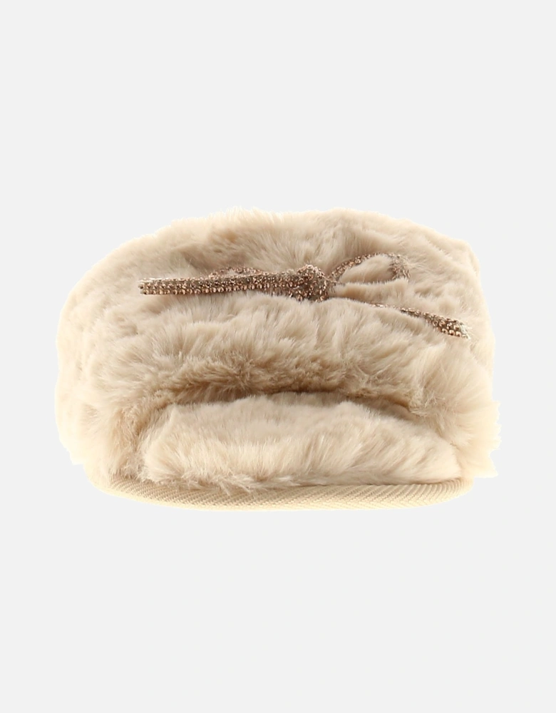 Womens Mule Slippers Embers beige UK Size