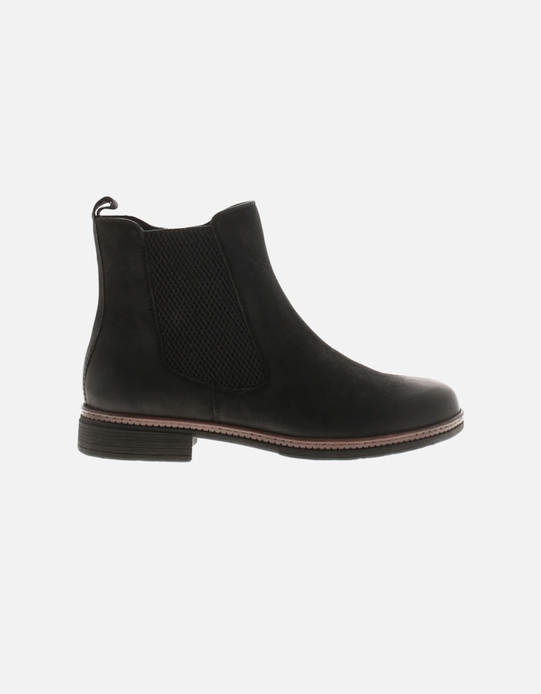 Womens Boots Skirmish Zip Up Leather Ankle Black UK Size