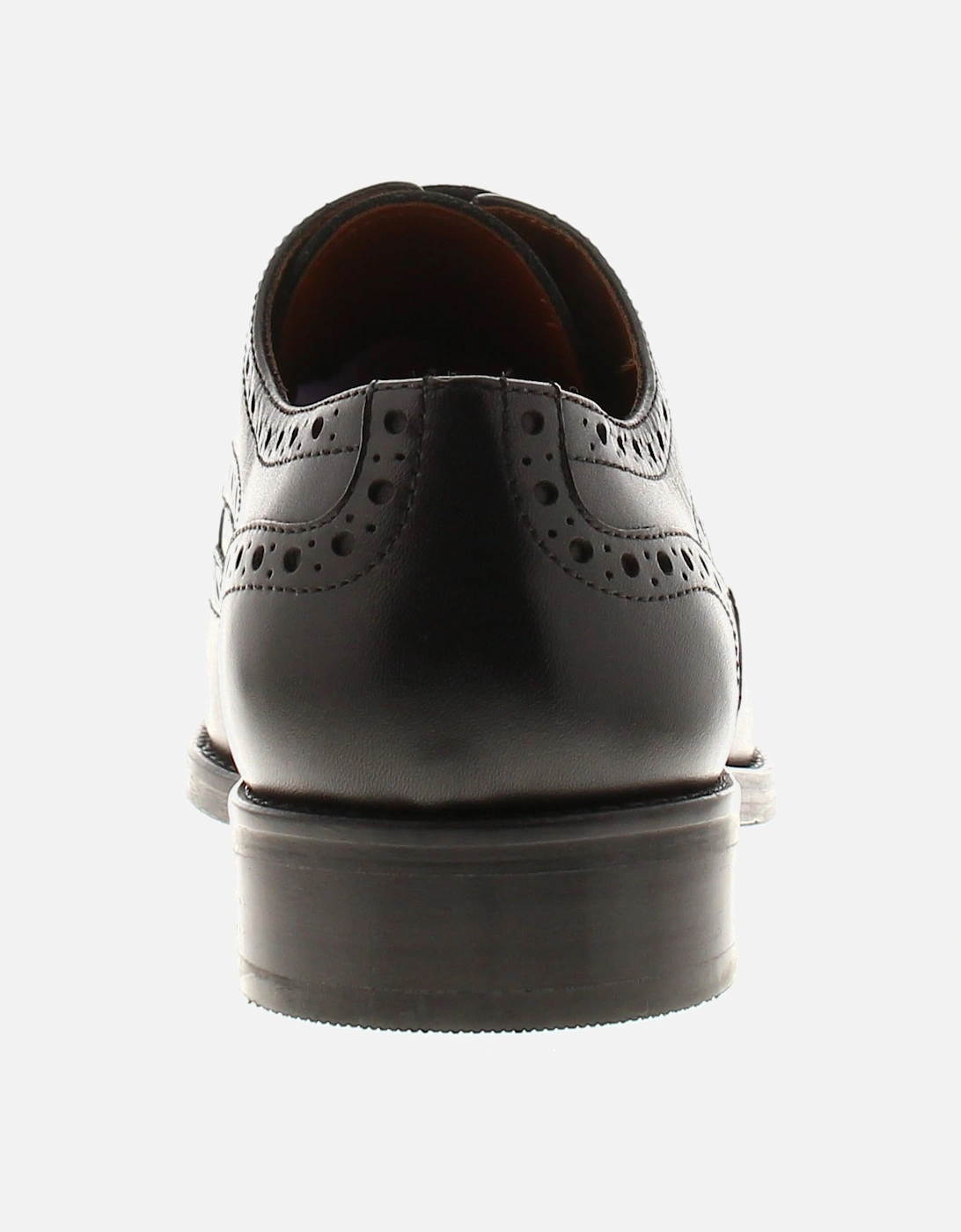 Mens Brogue Shoes Sabre Lace Up Leather Smart Formal Black UK Size