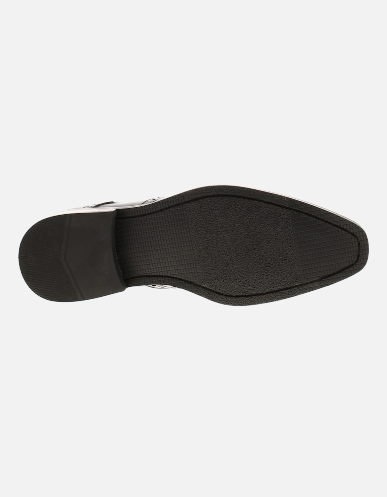 Mens Brogue Shoes Sabre Lace Up Leather Smart Formal Black UK Size