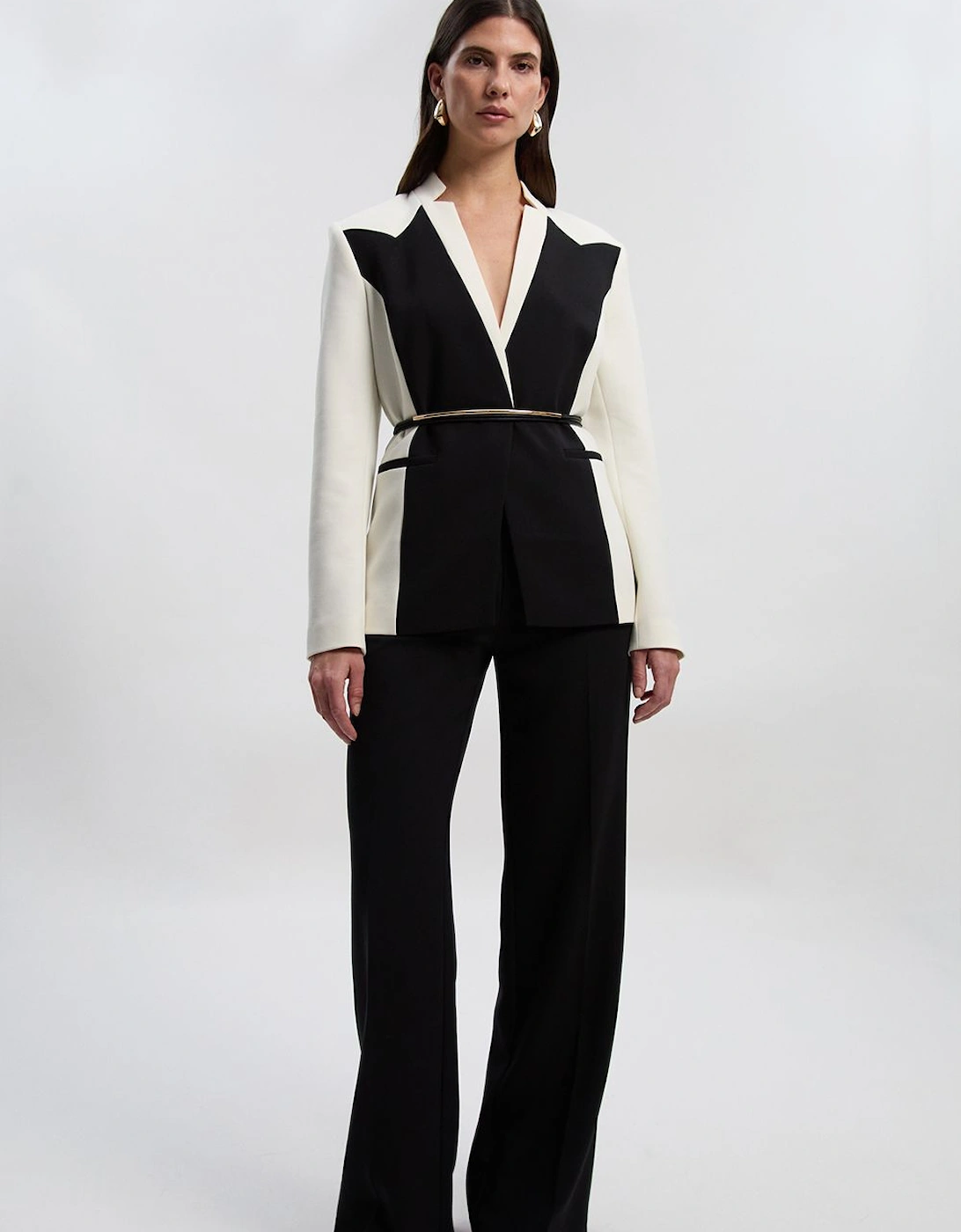 Compact Stretch Tailored Straight Leg Trouser, 2 of 1