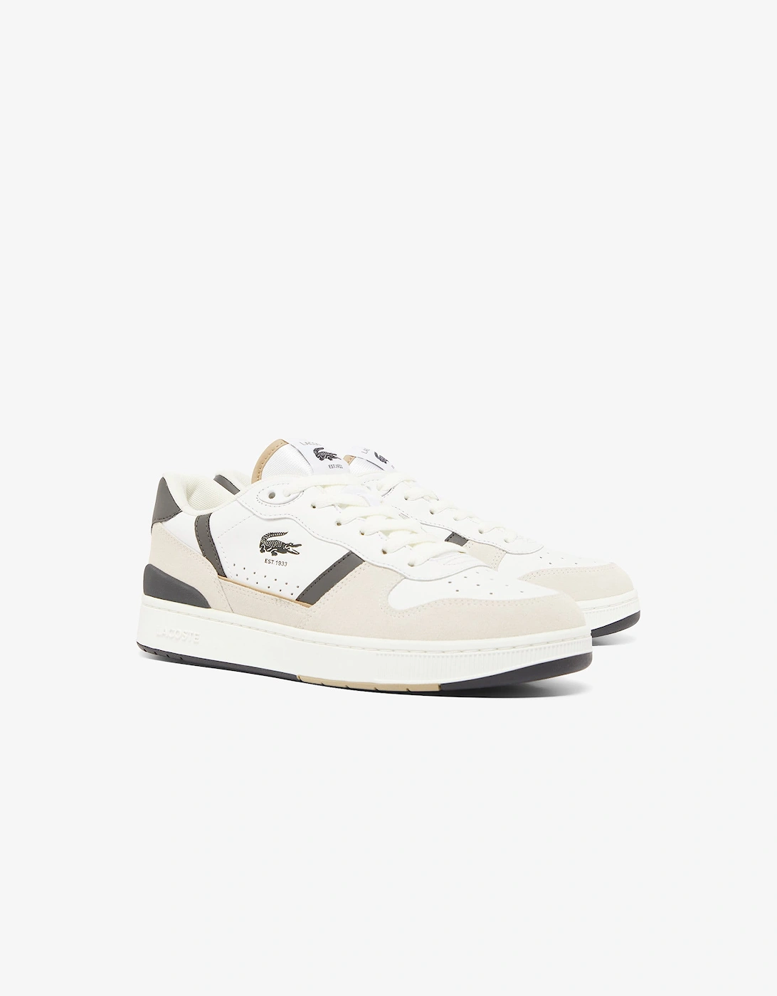 T-Clip Set Leather Court Trainers