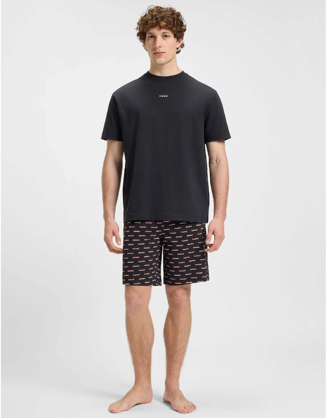 Logo Print Pyjama Shorts