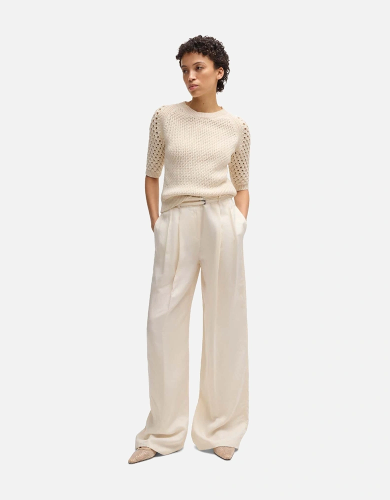 Taualy-W Relaxed Fit Wide Leg Trousers