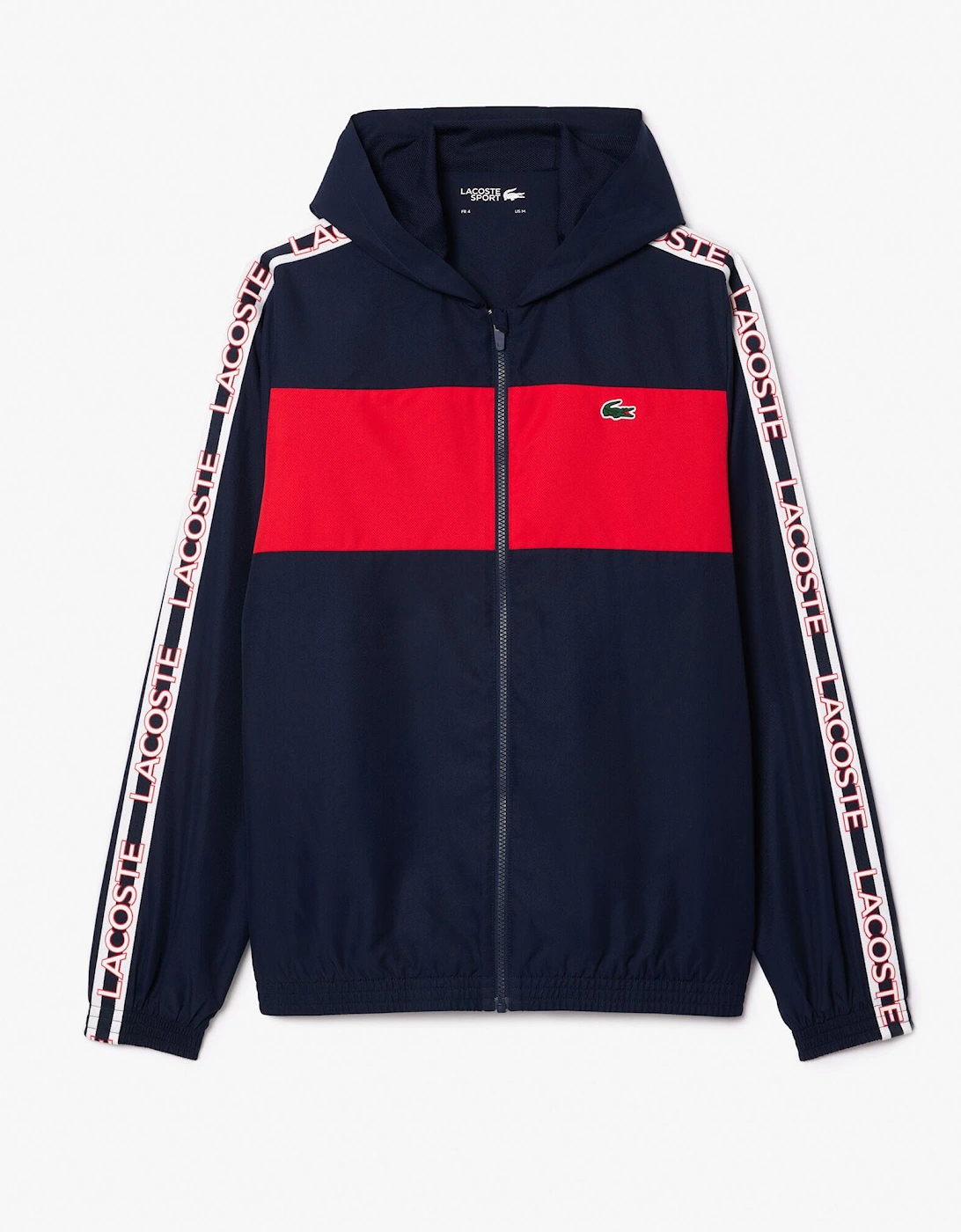 Colour Block Logo Stripe Tennis Jacket, 6 of 5