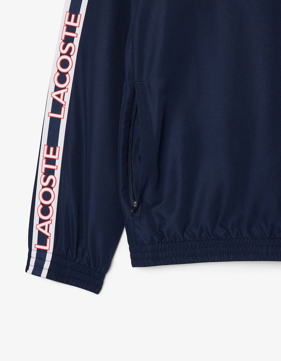 Colour Block Logo Stripe Tennis Jacket