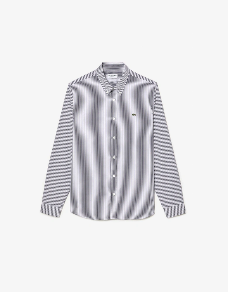 Regular-Fit Striped Cotton Shirt