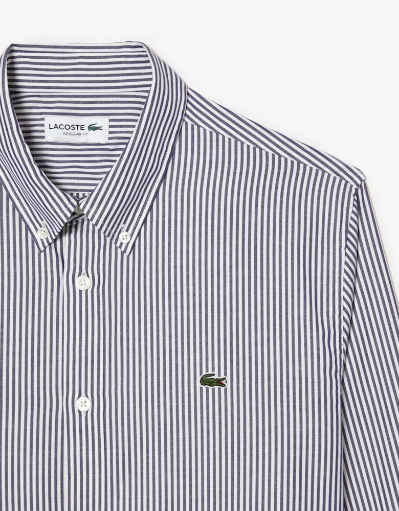 Regular-Fit Striped Cotton Shirt
