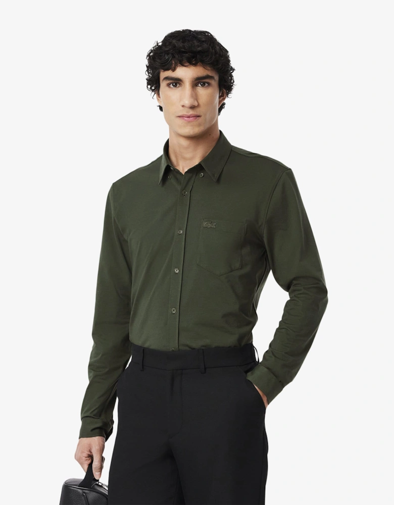 Regular-Fit Cotton Jersey Shirt